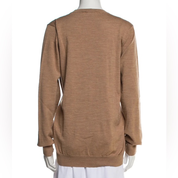 WARDROBE.NYC Crew Neck Sweater | Medium | Camel | $395 Retail | Wool - Picture 5 of 11